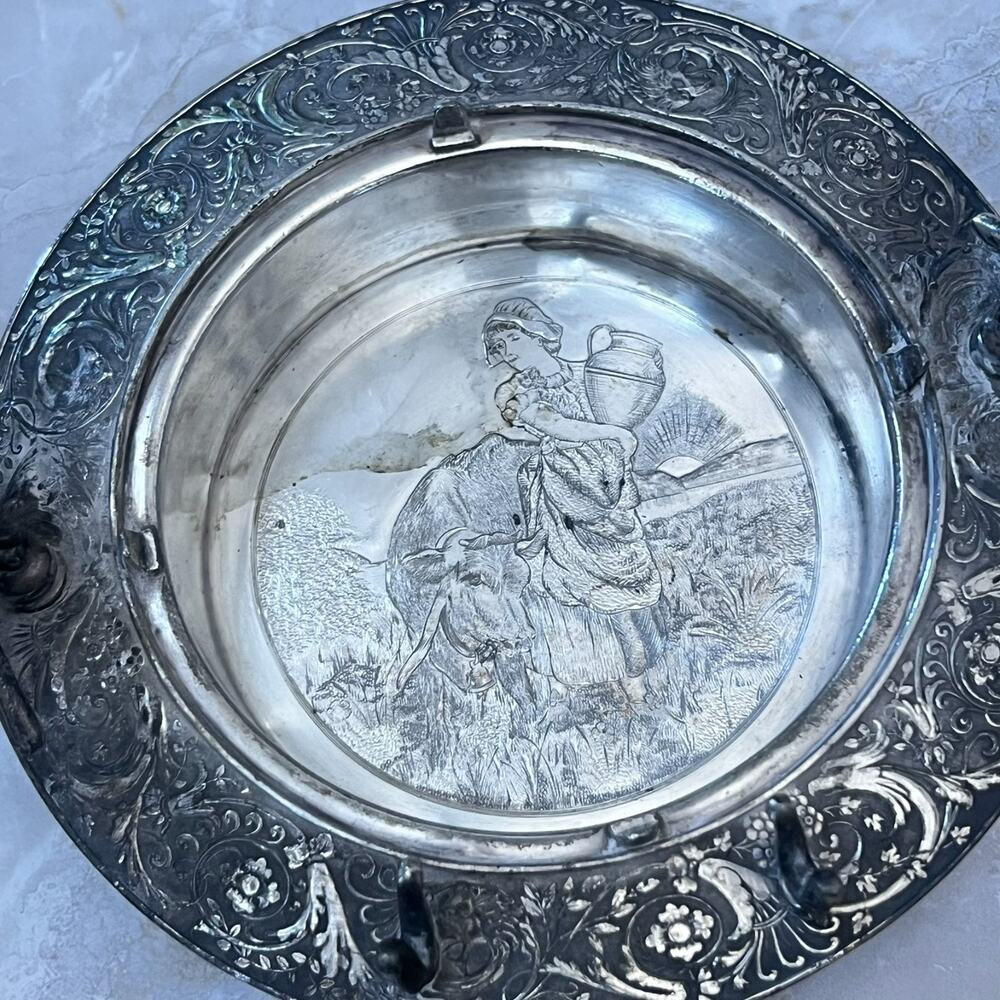 James W. Tufts Boston Quadruple Silver-Plated Dome Butter Dish - Picture 12 of 14